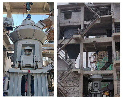 85T/H-730T/H HVM 수직 날것 공장 VRM 시멘트 연마 가공 시스템