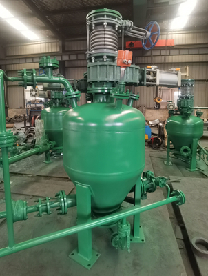 두꺼운 단계 전달 장비 뱅 펌프 파우더 공기 흐름 Pneumatic 전달 뱅 펌프 PLC 제어